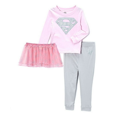 DC Comics Supergirl Light Pink Cotton Tutu Costume Pajama