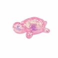thumbnail image 2 of Pink Glitter Squishy Sea Turtle Squeeze Toy with Soft Squeeze Design, 1-Pack, Relaxation Toy for Kids, 2 of 3