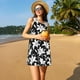 thumbnail image 3 of Fotbe Lilies Flowers Vestido de Verano sin Mangas para Mujer – Vestido Midi Línea A, Estilo Camiseta Floral, Vestido Playero Casual y Fluido, 3 of 7