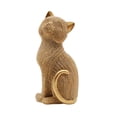 thumbnail image 3 of yotijay Cat Statue Animal Sculpture Art Crafts Collection Resin Modern Tabletop Ornament Gold, 3 of 9