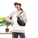 thumbnail image 4 of Bolsa Riñonera impermeable Oxford para mujer, con doble cremallera, riñonera (negro) JShteea Para Estrenar, 4 of 9