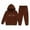 Brown, variant on Byoo Toddler Girls Outfits Set Hoodie Sweatshirt Joggers 2 Piece Sets Comfy Casual Sweatsuit Sets for Kids