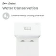 thumbnail image 6 of Concorde One Piece Square Toilet Dual Flush 1.1/1.6 gpf in Matte White, 6 of 14
