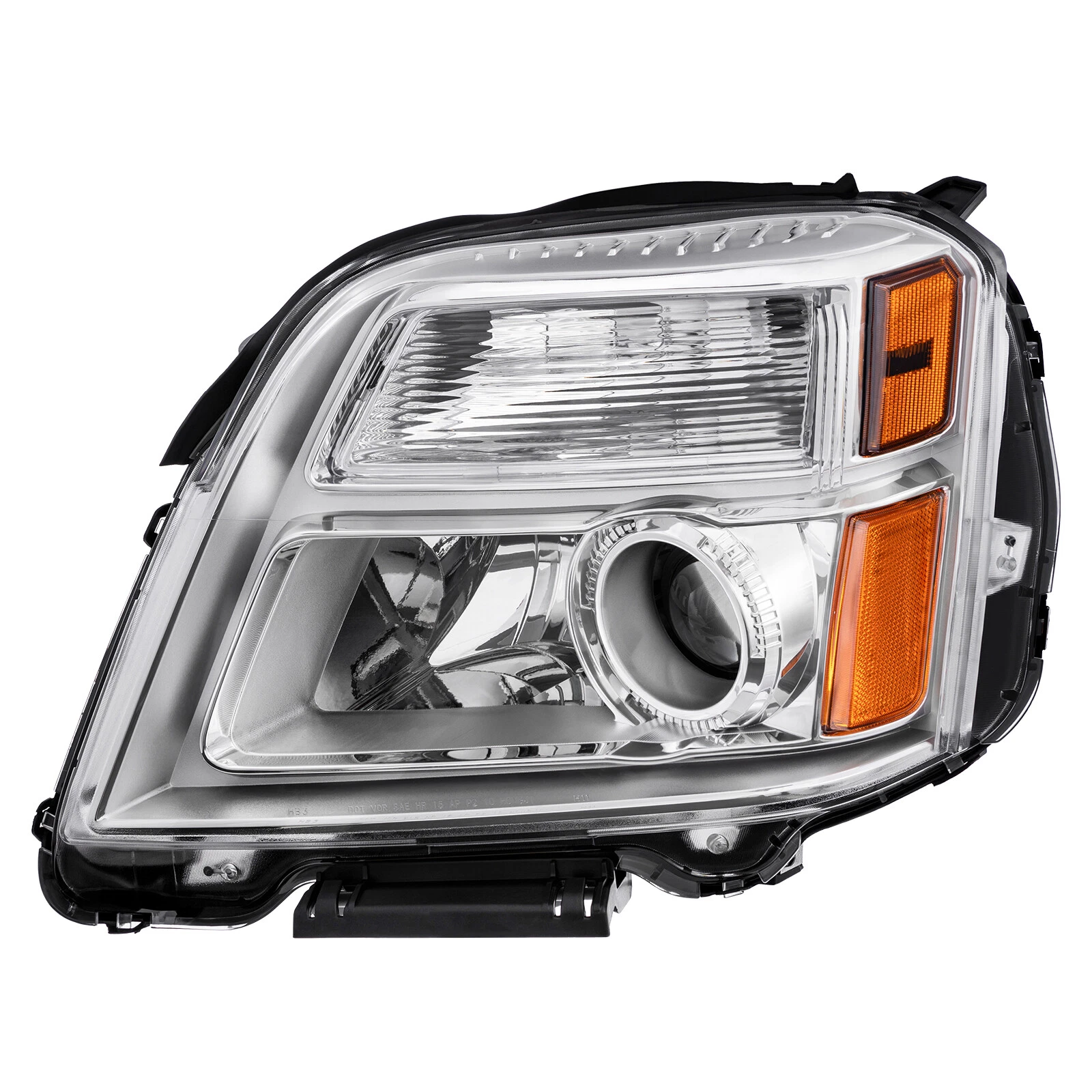 MOSTPLUS 2PCS Chrome Headlights Headlamp Assembly for 2010-2015 GMC Terrain SIE/SLT