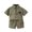 Green, variant on Coerni Baby Boy Clothes Toddler Summer Outfit Short Sleeve Button Up Shirt Top Casual Shorts Suit 2Pcs Clothing Set