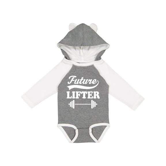 Inktastic Future Lifter Weightlifting Boys Long Sleeve Baby Bodysuit