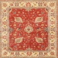 thumbnail image 1 of Ahgly Company Indoor Square Traditional Red Oriental Area Rugs, 5' Square, 1 of 6