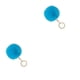 thumbnail image 2 of Cateissary Fuzzy Ball Llavero Llaveros Conveniente Multi-colores Llaveros Mujeres para Niños Adultos Ancianos Estudiantes Azul Cielo 6cm Cielo azul 6cm 2piezas, 2 of 6