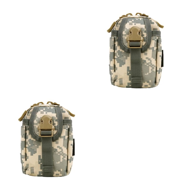 Bolsa de accesorios para exteriores Wosthever Kit de Camping y camuflaje gris 2piezas