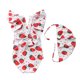 thumbnail image 4 of Odeerbi 2-24 Meses Traje de Baño de Una Sola Pieza Para Niñas Con Sombrero de Sol Traje de Baño de Verano Con Impresión Linda, 4 of 5