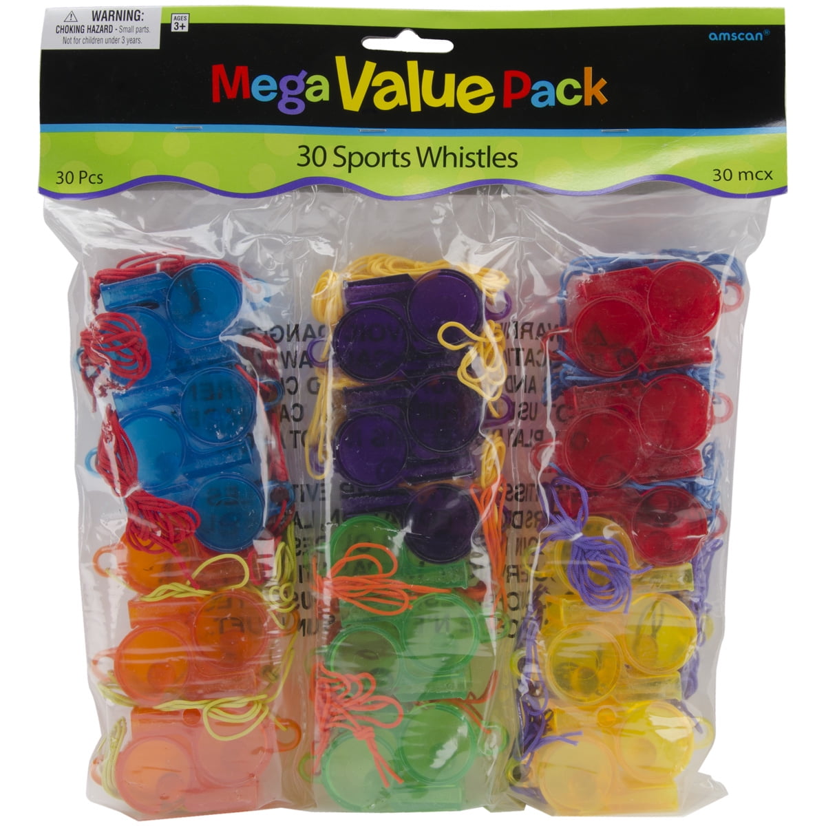 Party Favors Mega Value Pack 30/PkgSports Whistles Walmart Canada
