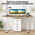 thumbnail image 2 of Giantex Electric Height Adjustable Standing Desk, Ergonomic Stand Computer Workstation, Natural, 2 of 6