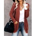 thumbnail image 2 of Cardigan Ouvert à Manches Longues pour Femmes, Léger, Doux, avec Poches, 2 of 5
