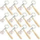 thumbnail image 1 of Mini bates de madera con llavero JM 3 pulgadas Paquete 12 para niños, 1 of 5