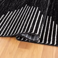 thumbnail image 4 of World Rug Gallery Area Rug Bohemian Stripe Jute Rug Carpets for Living Room Rugs for Sale - BLACK 6'6"X9', 4 of 7