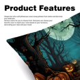 thumbnail image 2 of Pumpkin Covers with Unique Patterns, Set of 2 Decorative Throw Pillow Inserts for Sofa Bed Couch, 16x16/18x18/20x20 Inches, Ideal for Home Decor and Gifting, 2 of 6