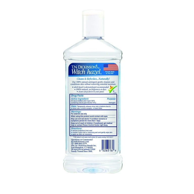 T.N. Dickinson's Astringent, 100% Natural, Witch Hazel 16 oz