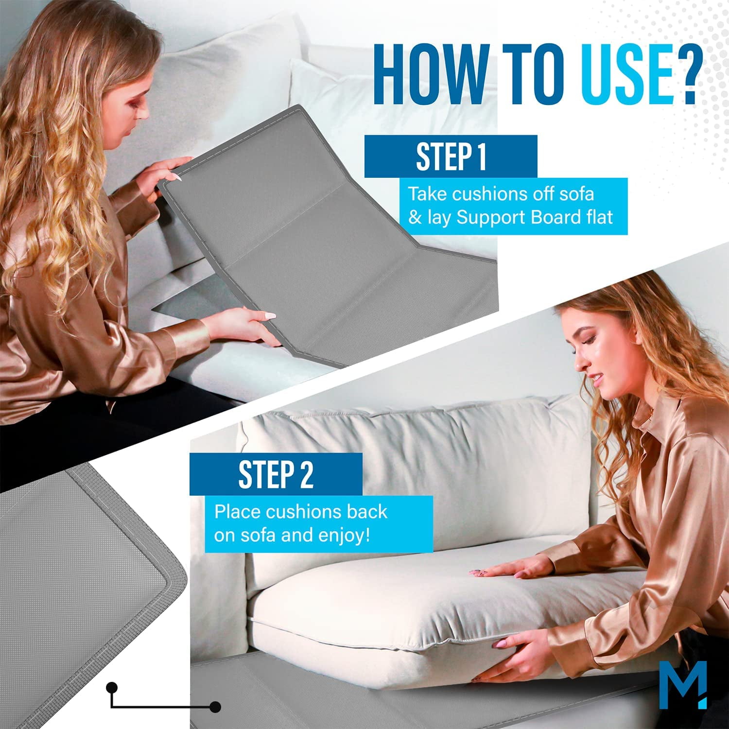 Meliusly Sofa Cushion Support Board (17x47) - Couch Supports for Sagging  Cushions, Couch Saver for Saggy Couches, Under Couch Cushion Support for  Sagging Seat - Sofa Support for Sagging Couch Insert