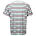 thumbnail image 4 of JAJAHO T Shirts For Men Short Sleeve Striped Summer Top Color Block Crewneck Classic Tee Shirt Relaxed Fit Daily Wear Trendy Tops, 4 of 8
