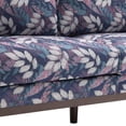 thumbnail image 4 of Christopher Knight Home Modern 75.75" Loveseat Sofa, Chenille Couch with Cushion and Wooden Legs, Blue Floral, 4 of 13