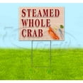 thumbnail image 1 of Steamed Whole Crab (18" x 24") Yard Sign, Includes Metal Step Stake, 1 of 6