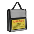 thumbnail image 2 of Lipo Battery  Bag, Battery Explosion Proof Bag Heat Resistant Grey Fire Resistant Fibre Protective Portable  For Workshop, 2 of 8