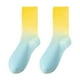 thumbnail image 2 of Calcetines unisex degradados de media pantorrilla, calcetines deportivos coloridos para mujer, calcetines de nailon, 2 of 4