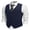 Dark Blue, variant on Men's Formal Waistcoat Regular Fit Business Dress Vest 4 Button