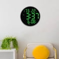 thumbnail image 4 of serony Wall Clock USB Powered Clock Digital Clock for Living Room Green Light, 4 of 8