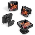 thumbnail image 2 of HemaKayy 4 Pack 1.18" Decorative Cabinet Knobs - Stylish ABS Glass Double Hole Handles for Cabinets, Drawers, and Doors - Perfect for Home Kitchen Decor | Colorful Butterfly on Chrysanthemum Bush, 2 of 7