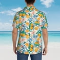 thumbnail image 6 of Daiia Colorful Fruits Hawaiian Shirt for Men Gentle Cotton Regular Short Sleeve Casual-X-Large, 6 of 9