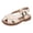 White, variant on Big Kid Girls Sandal Toddler Sandal Size 5 Children Shoes Flat Sandals Hollow Beach Shoes Fashion Soft Sole Girls Boys Casual Vs Slides White 2