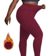 thumbnail image 5 of Plus Size Fleece Lined Leggings with Pockets for Women, Thermal High Waisted Workout Yoga Pants Tummy Control Ladies Comfy Plus Size Trendy Outfits Lightweight Cute Fashion Dressy Clothes, 5 of 8