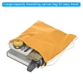 thumbnail image 3 of Unique Bargains Cotton Drawstring Bags Cotton Drawstring Backpack Foldable Sports Gym Bags Gold Tone, 3 of 6