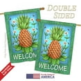 thumbnail image 3 of Breeze Decor 17036 Pineapple Welcome 2-Sided Vertical Impression House Flag - 28 x 40 in., 3 of 4