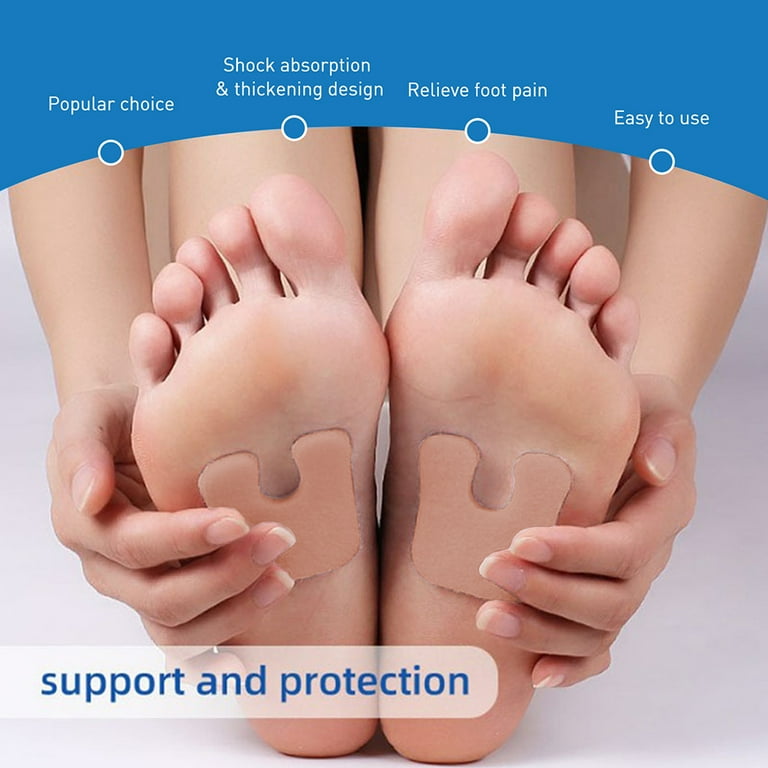 JJ CARE Callus Cushions (Pack of 30) Callus Pads for Bottom of Foot - U  Shape - Callous Remover for Feet Pads - Soft Felt Foot Pads for Calluses  for Women, Pain