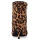 thumbnail image 3 of Botines de Tobillo de Tacón Bajo de Aguja Allegra K Leopardo 37, 3 of 7