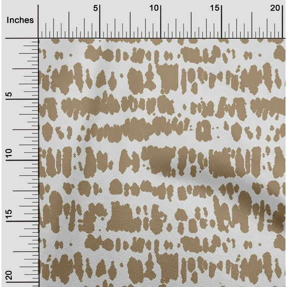 oneOone Velvet White Fabric Animal Skin Quilting Supplies Print Sewing Fabric By The Yard 58 Inch Wide-5AW