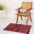thumbnail image 5 of KLAVATE Striped Rag Rug Hand Woven & Reversible for Living Room Chindi Rug, 5 of 5