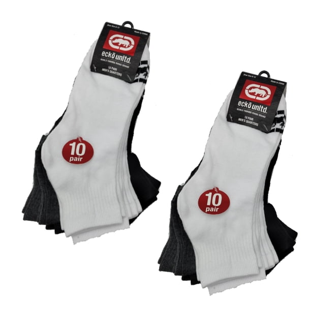 10-20 Pares de Calcetines Deportivos Básicos de Secado Rápido para Hombre Ecko 10-13 (BWG, 20)