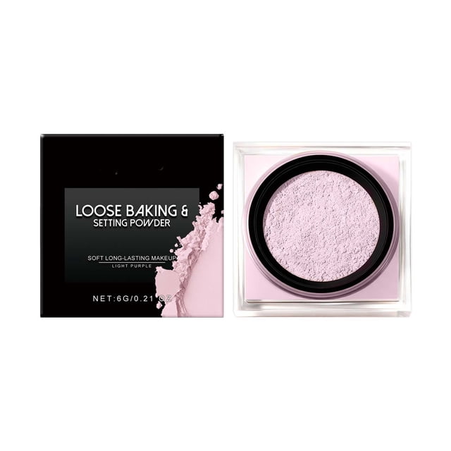 Kieccall Box Set Makeup Powder Long-lasting And Not To Peel Off Clear And Transparent Soft Focus Matte Powder Powder 0.21oz