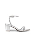 thumbnail image 2 of DREAM PAIRS Tacones Gruesos con Tiras Plateados con Rhinestones Talla 6.5, 2 of 6