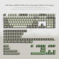 thumbnail image 1 of Teclas PBT de doble disparo, color negro personalizado, 140 teclas, brillo RGB a través de teclas, perfil de cereza para interruptores Gateron MX, teclados para juegos, 1 of 5