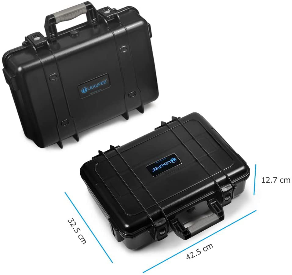 Lekufee Waterproof Hard Case with Foam Insert for DJI Mavic 2 Pro/Mavic 2 Zoom and New DJI Smart Controller