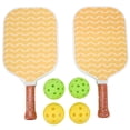 thumbnail image 2 of Pickleball Paddlesand Balls,Raquetas de pepinillo Raqueta de pepinillo de fibra de carbono Juego de Pickleball Confiabilidad excepcional, 2 of 8