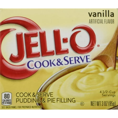 Jell-O Vanilla Cook and Serve Pudding  3 oz (85g) 4-Pack
