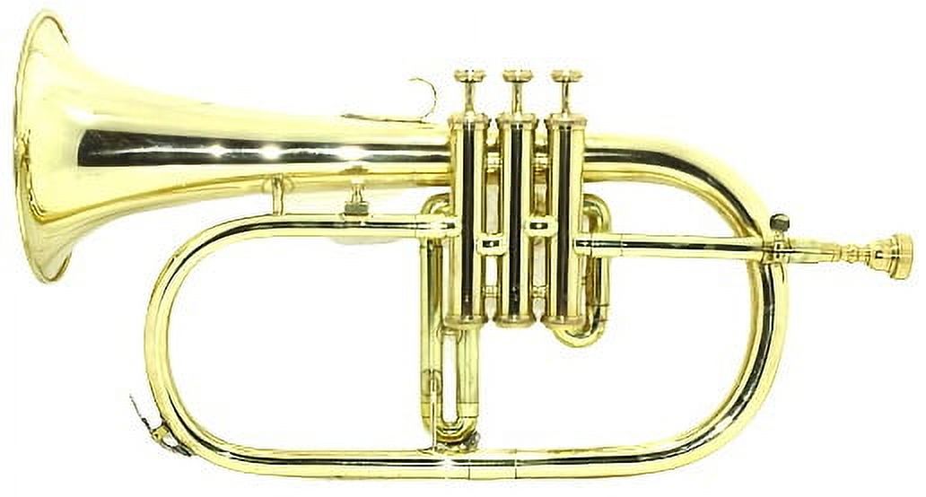SHREYAS FLUGEL HORN BRASS FINISH BB PITCH W HARDCASE MP BRASS FLUGLEHORN