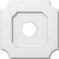 thumbnail image 1 of Ekena Millwork CMP12LE-03000 12 Po OD x 3 Po ID Carré Locke Architectural Grade PVC Contemporain Médaillon de Plafond, 1 of 1