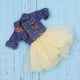 thumbnail image 2 of 1/6 BJD GAUZY VESTIDO Jeans Chaqueta Ropa "Blythe Doll Outfit Sunnimix Traje de vestir de chaqueta de muñeca, 2 of 8