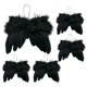 thumbnail image 4 of 5 decoraciones colgantes de Navidad, decoraciones para árboles de Navidad, plumas de ángel, alas de ángel para decoración de fiestas y festivales , negro BLESIY Ala del ángel, 4 of 7